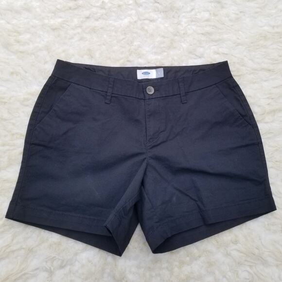 3 Shorts Stretch Cotton Khaki Old Navy Size 2 Solid Pink Black Blue Navy 3 Pair - Picture 10 of 13